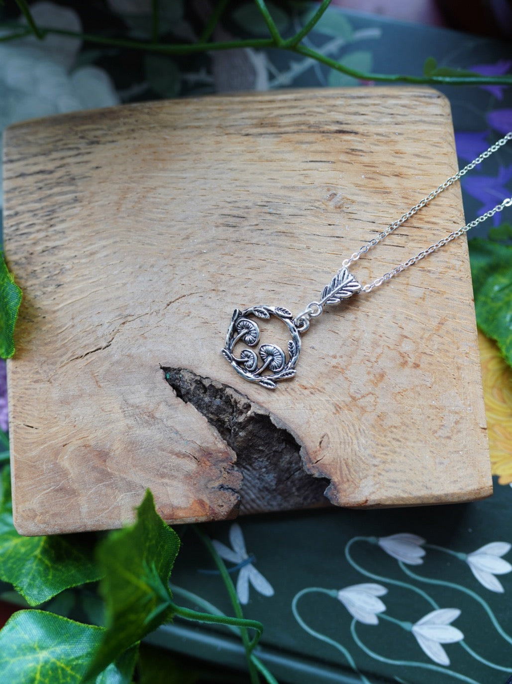 Mushroom Garden Necklace