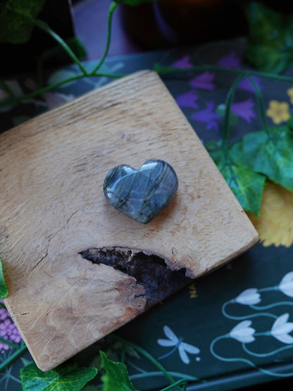 Labradorite Heart