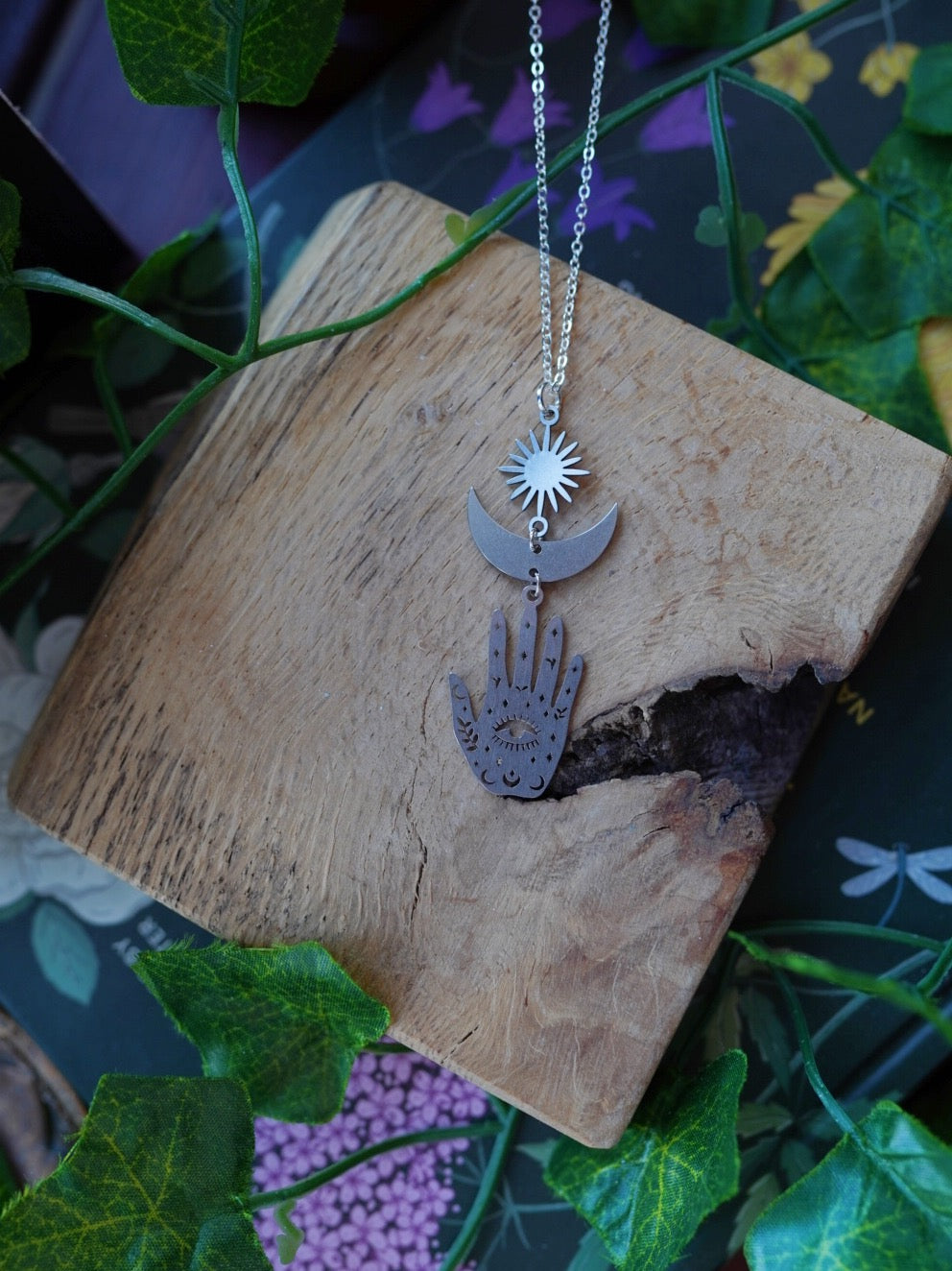 Celestial Mystical Hand Necklace