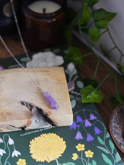 925 Sterling Silver Amethyst Necklace