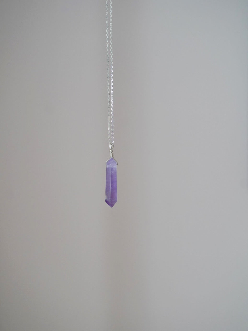 925 Sterling Silver Amethyst Necklace