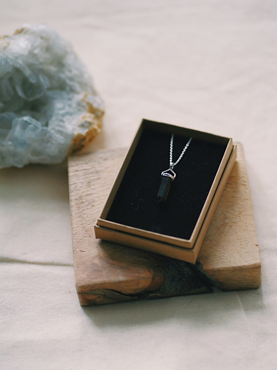 Smoky Quartz Necklace With Gift Box