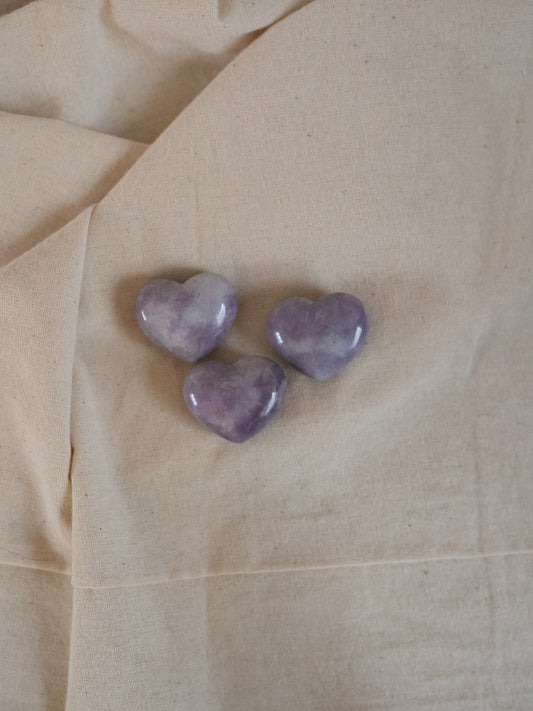 Lepidolite Mini Heart Crystals