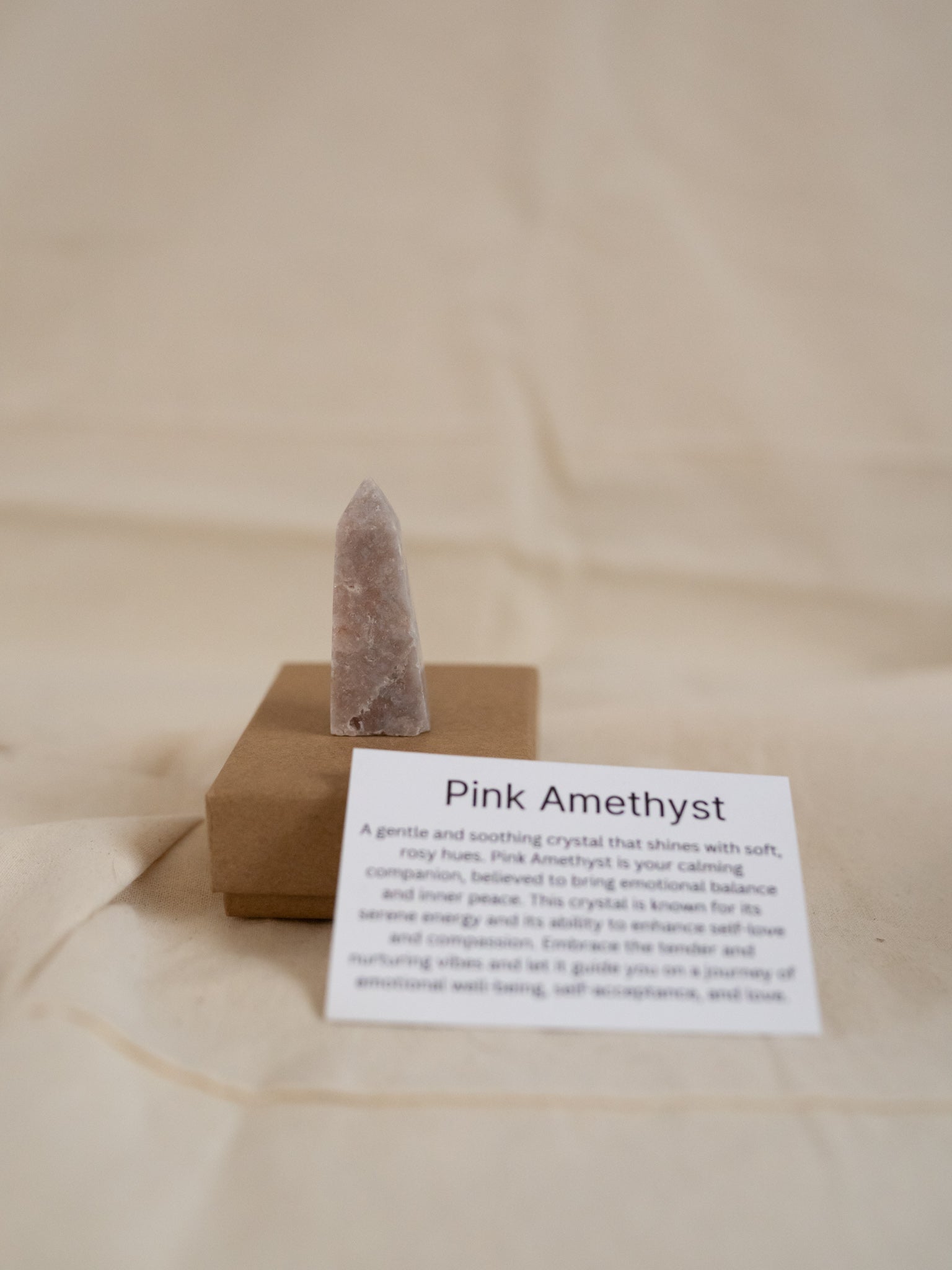 Pink Amethyst With Gift Box