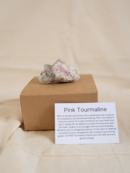 Pink Tourmaline With Gift Box