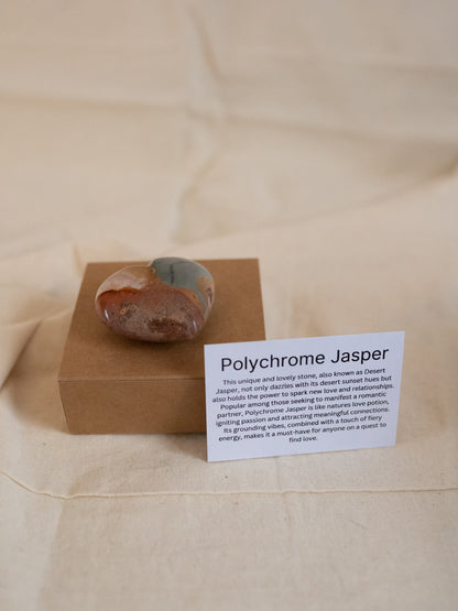 Polychrome Jasper Heart With Gift Box