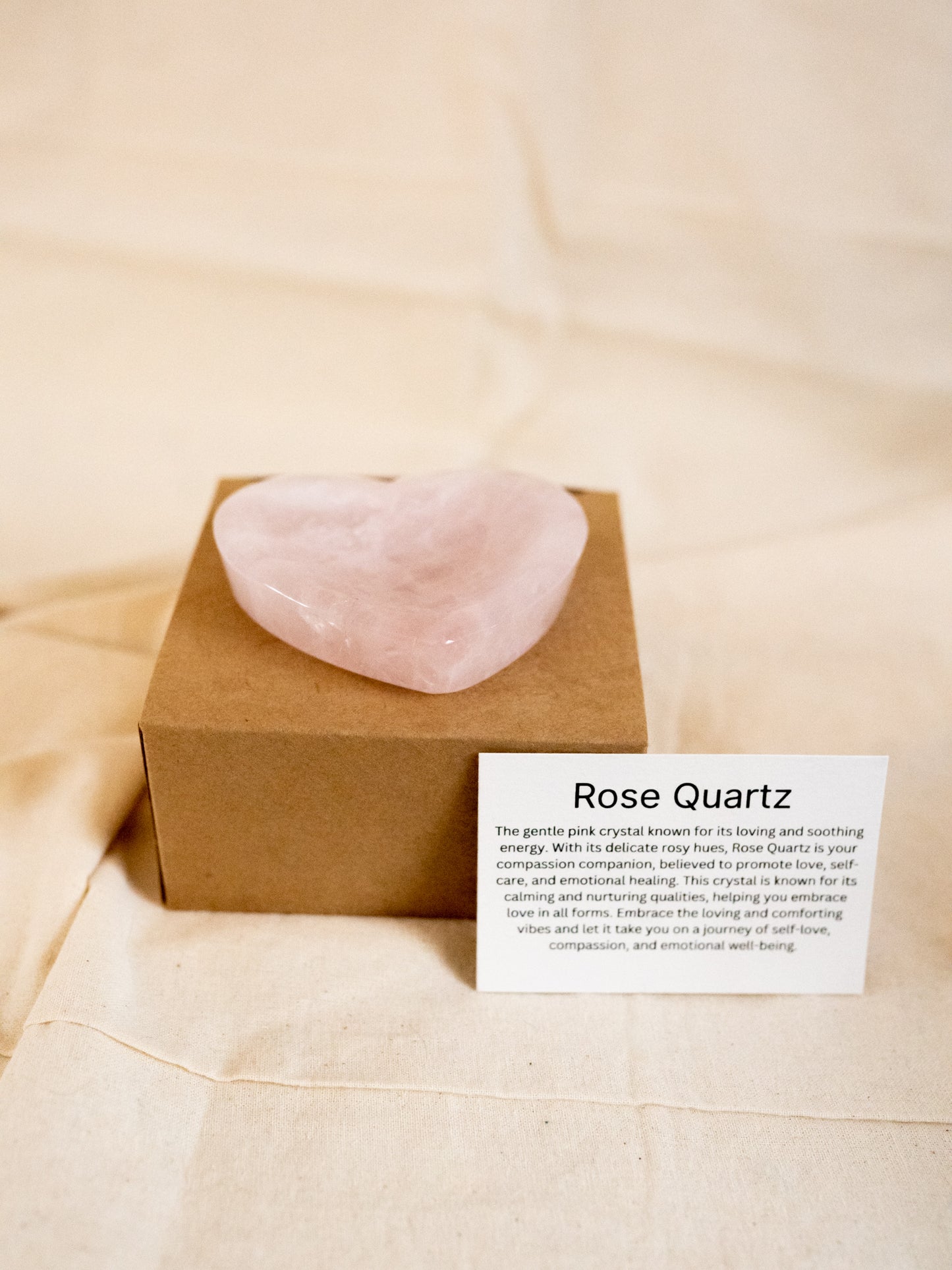 Heart Shaped Rose Quartz Bowl With Gift Box